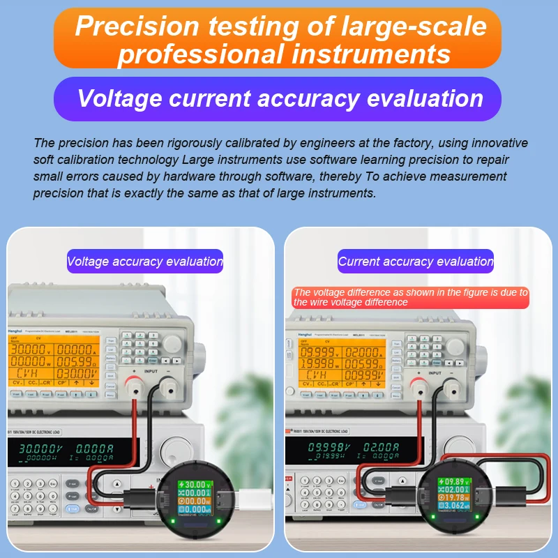 48V 12A Type-C PD3.1 Charger Detection Tester DC Digital Voltage Current Power Bank Capacity Meter Amper Detector CC085 Monitor