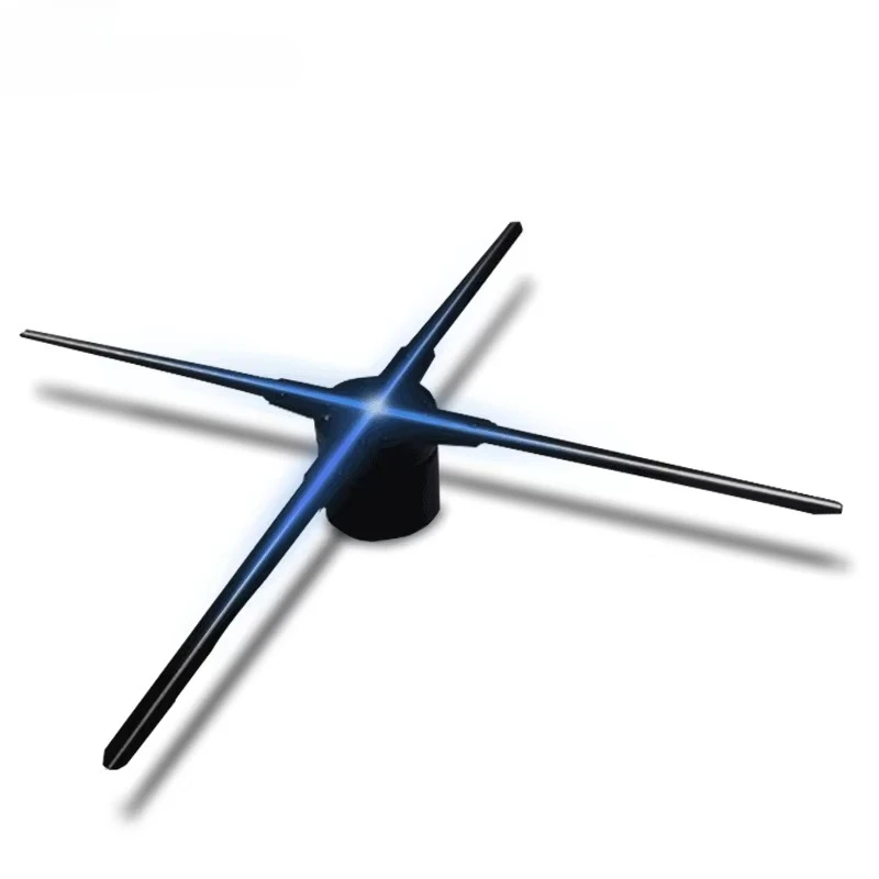 Four blades 100cm 3d holographic advertising projector 3d holographic fan