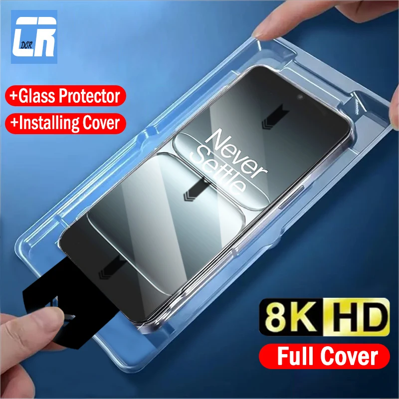 

1-2pcs Oleophobic Coating Dust Free Screen Protector For Oneplus 13t 13R 9RT Ace 5 Pro Ultra 3V 2V Easy Installation Cover Glass