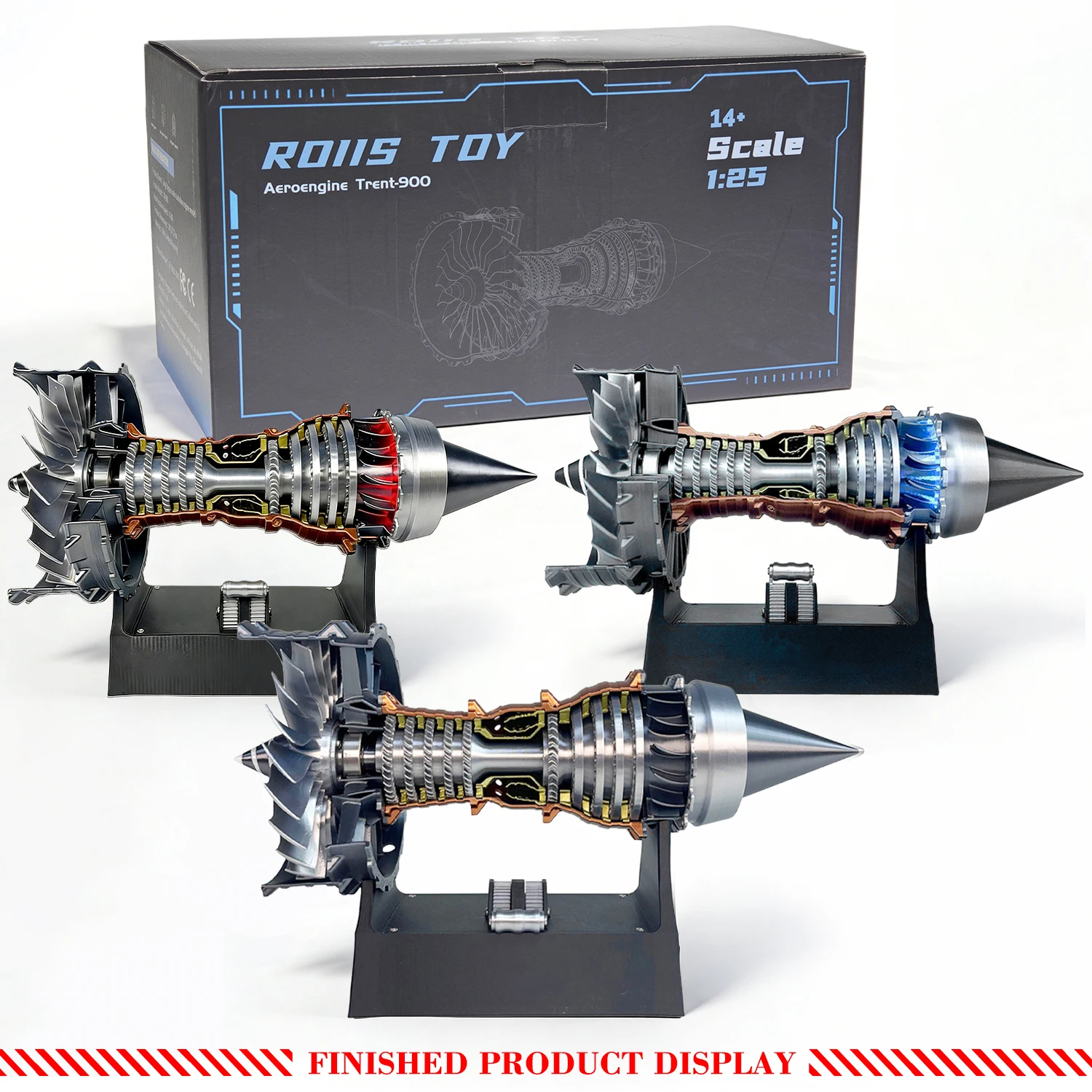 Aircraft Turbine Engine Internal Combustion Engine Model Startable with Lights Simulation Turbofan Engine Assembly Model