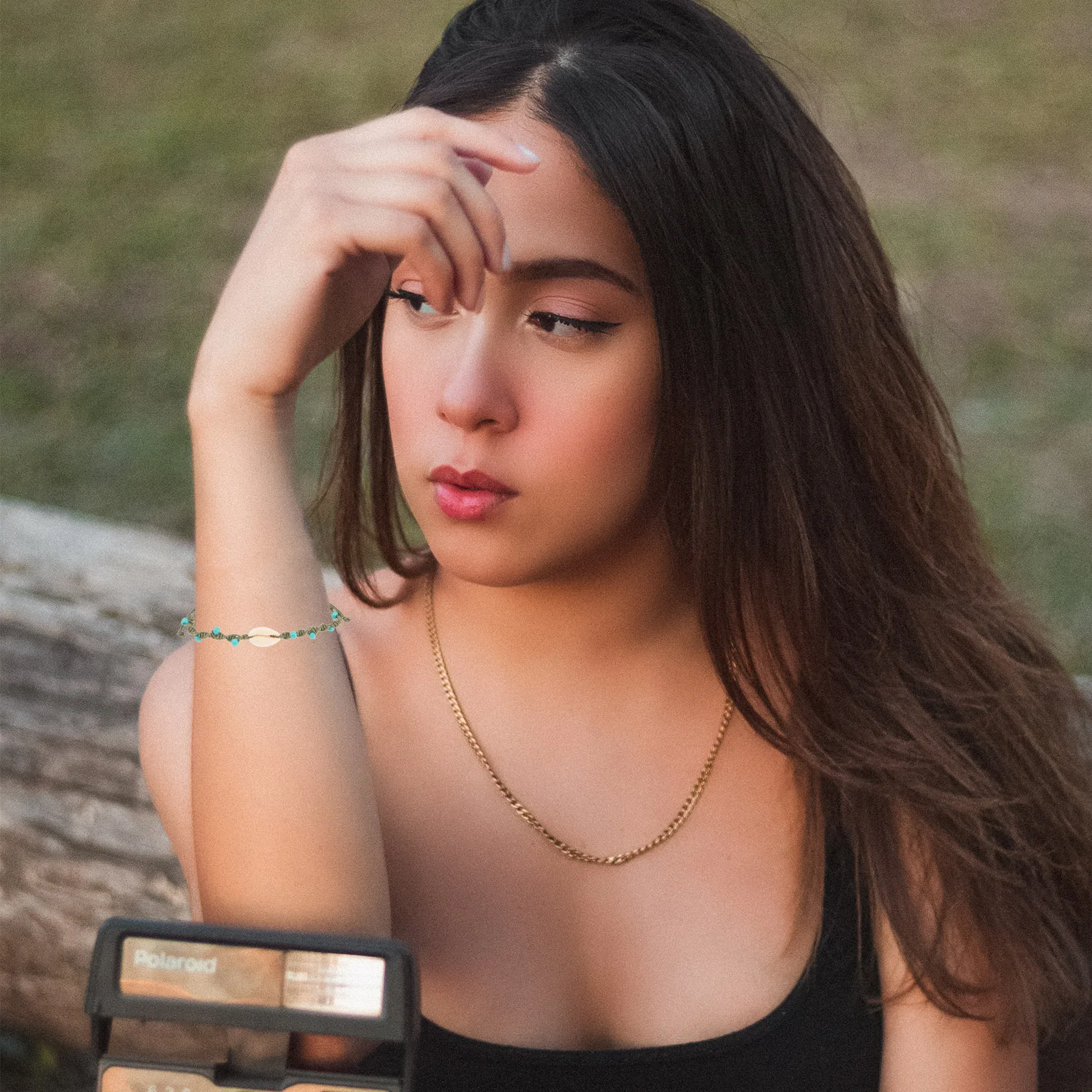 

12Pcs Bohemian Turquoise Bracelet Wristband Shell Chain For Women Beach Fashion Jewelry