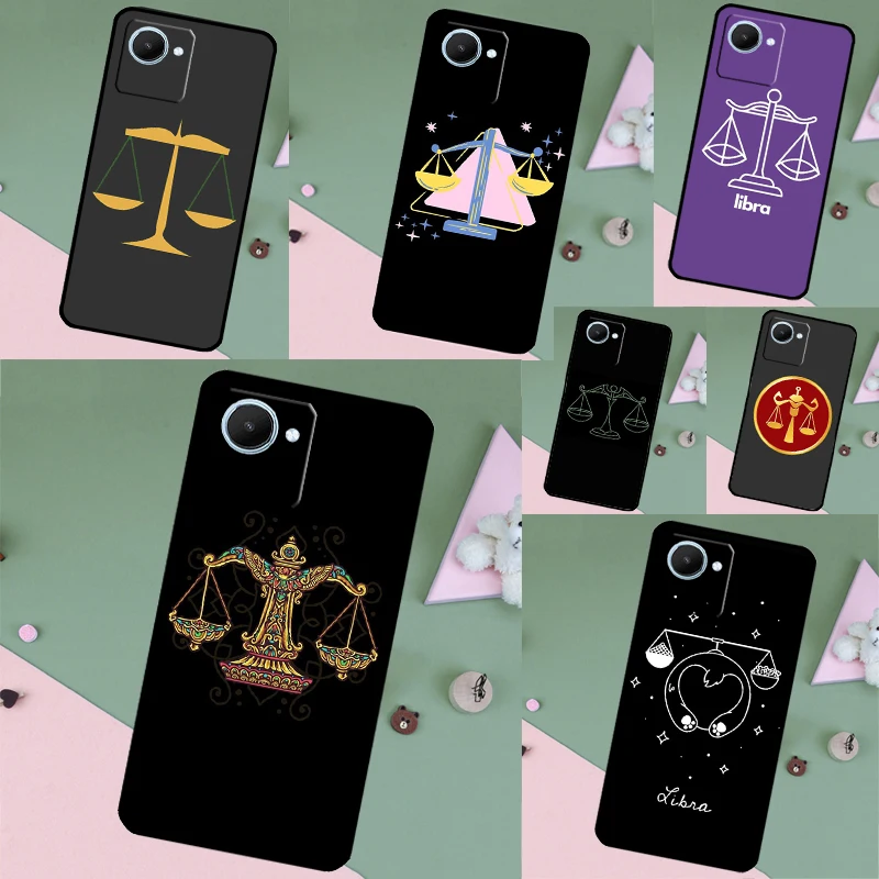 Zodiac Libra Balance Case For Realme C55 C53 C33 C35 C31 C30 C21Y C25s C15 C11 GT Neo 5 3T 2T 8 9 10 11 Pro Plus