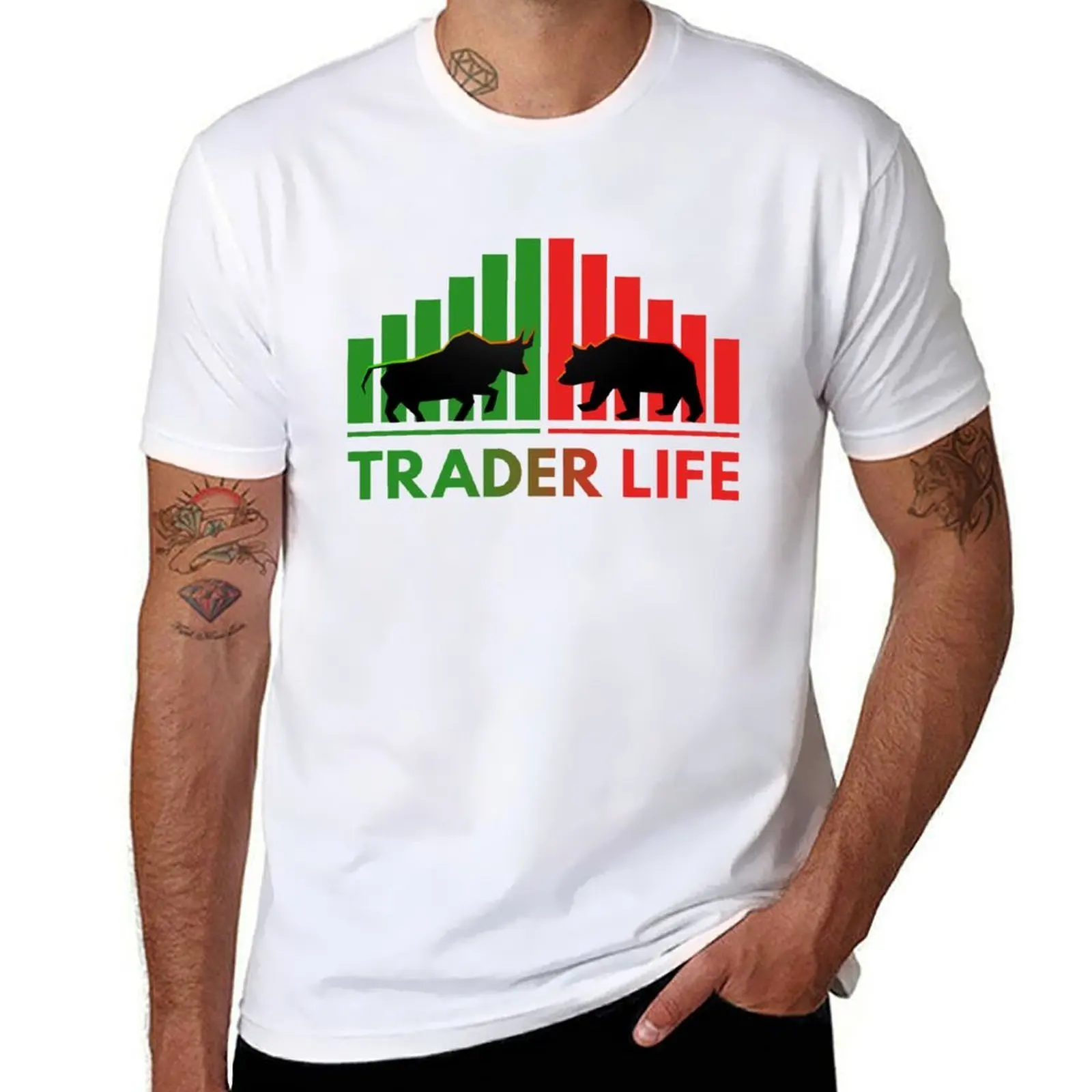 

Stock Market Day Trader Life Investment T-Shirt t shirts for man pack cotton mens graphic t shirts T-Shirt