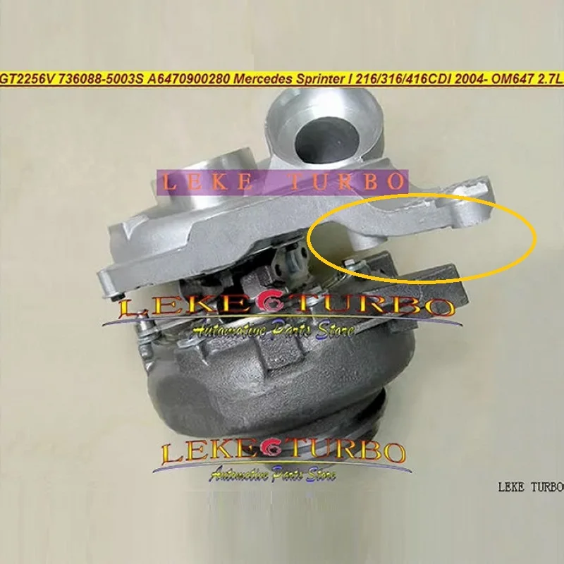 ww GT2256V 736088 736088-5003S Turbo 736088-0001 A6470900280 For Mercedes PKW Sprinter I Van 216CDI 316CDI 416CDI OM647 2.7L