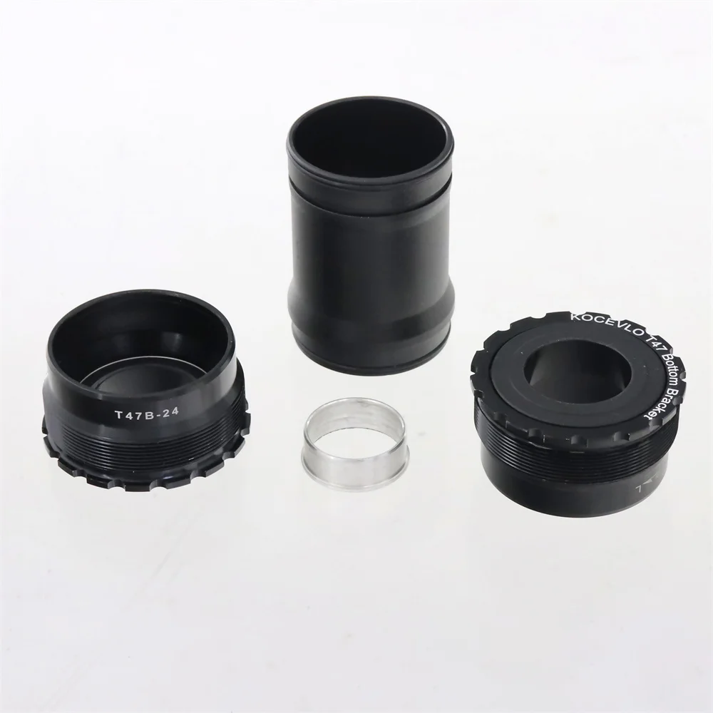 KOCEVLO T47 Threaded Bottom Bracket Inner Diameter 47mm Width 68-86.5MM Aluminum Bearing For 24MM Cranksets Central Axis