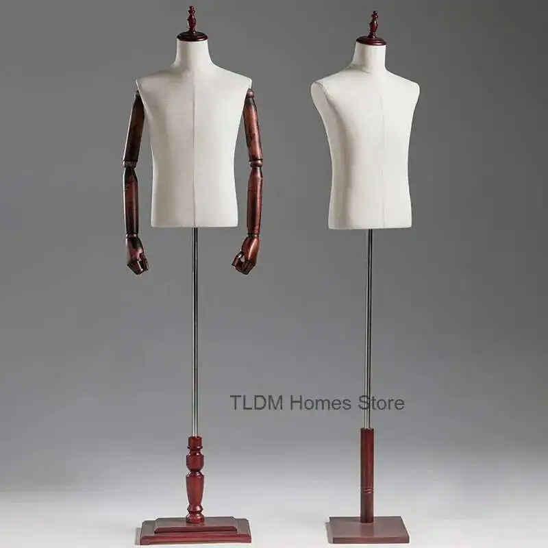 

Clothing Store Men Mannequin Props Half-length Window Suit Dress Fake Mannequin Full-body Fashion Mannequin Display Stand