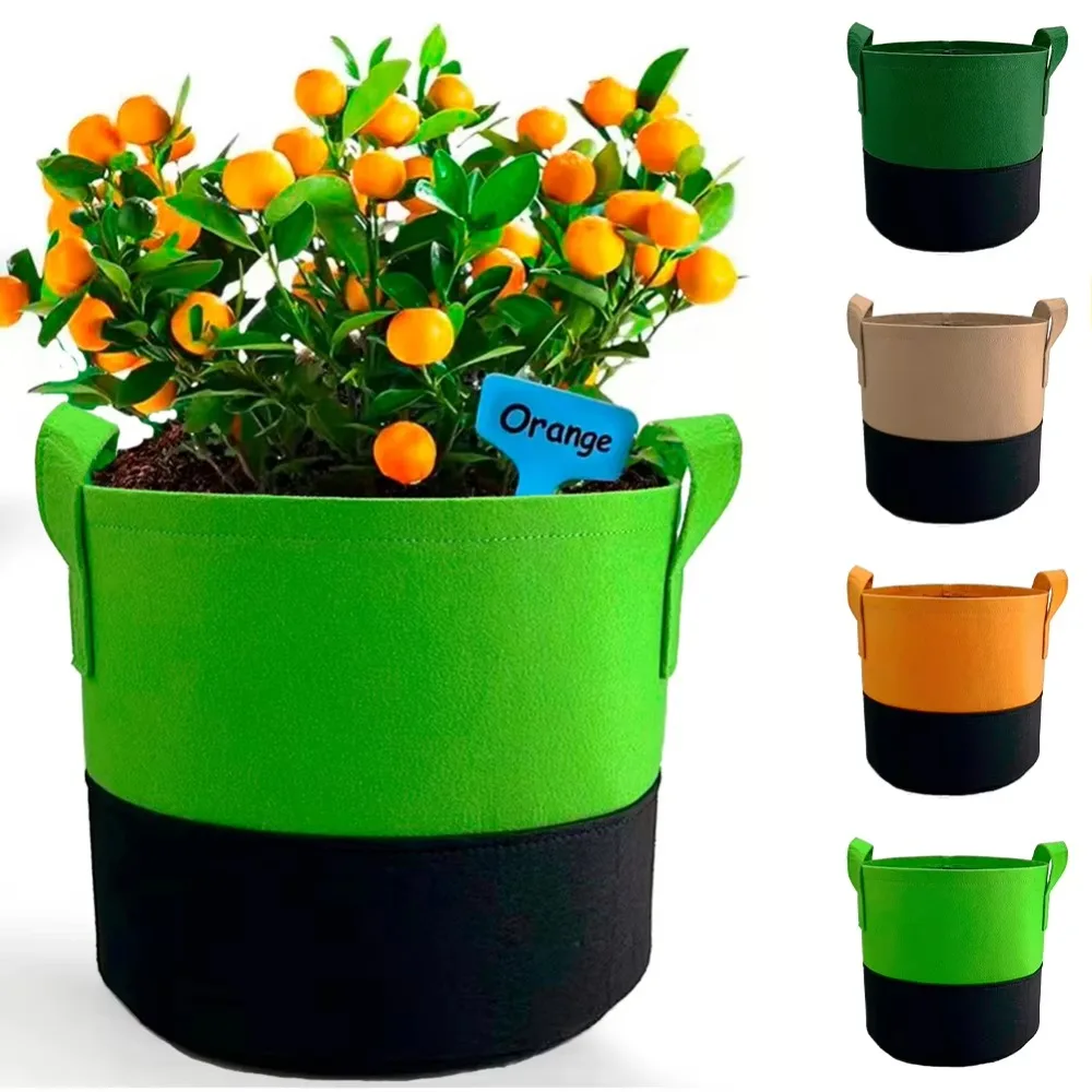 

5-галлонный ​ ​ Сумки для выращивания ​ ​ ​ ​ Двойной цвет ​ ​ Дышащий ​ ​ Набор мешков для посадки ​ ​ Тканевый овощной мардин с ручками, мешки для выращивания рассады