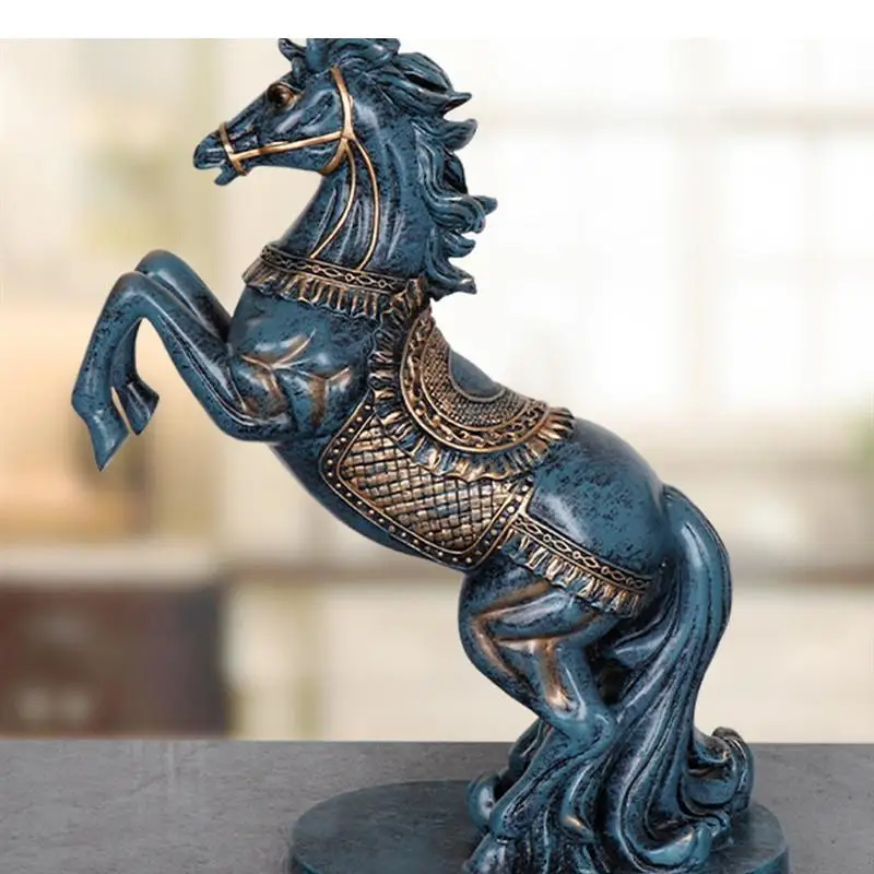 Resin Ornaments Horse Sculpture Statue Model DecorationsCrafts Figurines Home Decoration Accessories Furnishings Statuette Gift