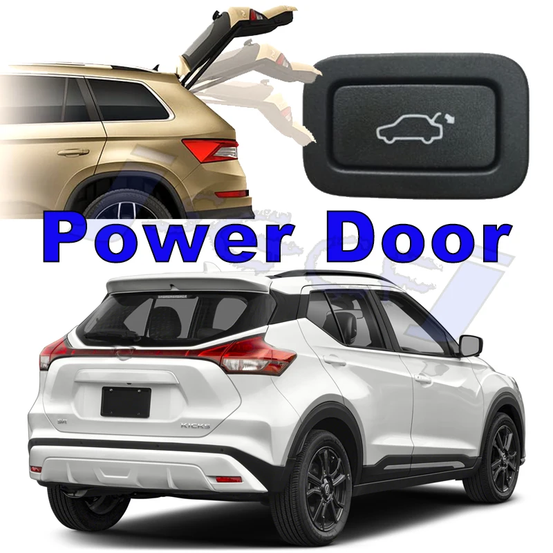 Car Rear Power Door Tailgate Auto Boot Strut Damper Hands Free Actuator Electric Pole Lid Supports For Nissan Kicks P15 2016~23