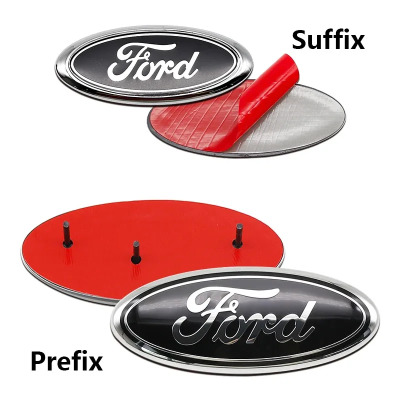 

Наклейки на переднюю решетку и задний багажник автомобиля из АБС-пластика, 17,5 см/22,5 см, для Ford Ranger, Mustang, Bronco, Focus mk3, mk4, Escape, Explorer, Galaxy