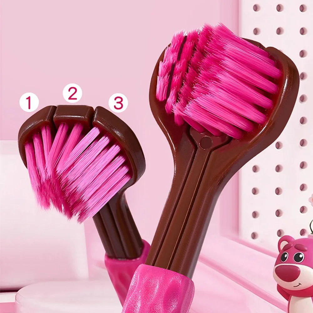 4PCS/2PCS Three sided Toothbrush Soft Hair (Comes with 1 toothbrush travel container and 1 box of 50PCS peppermint dental floss)