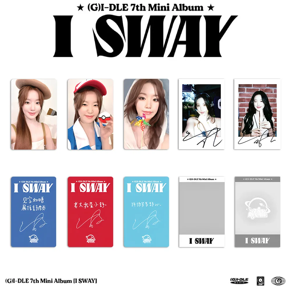 5Pcs/Set (G)I-DLE Lomo Cards Photocards New Album I SWAY GIDLE HD Print Photo Cards Minnie Yu Qi Jeon So Yeon Fans Gifts