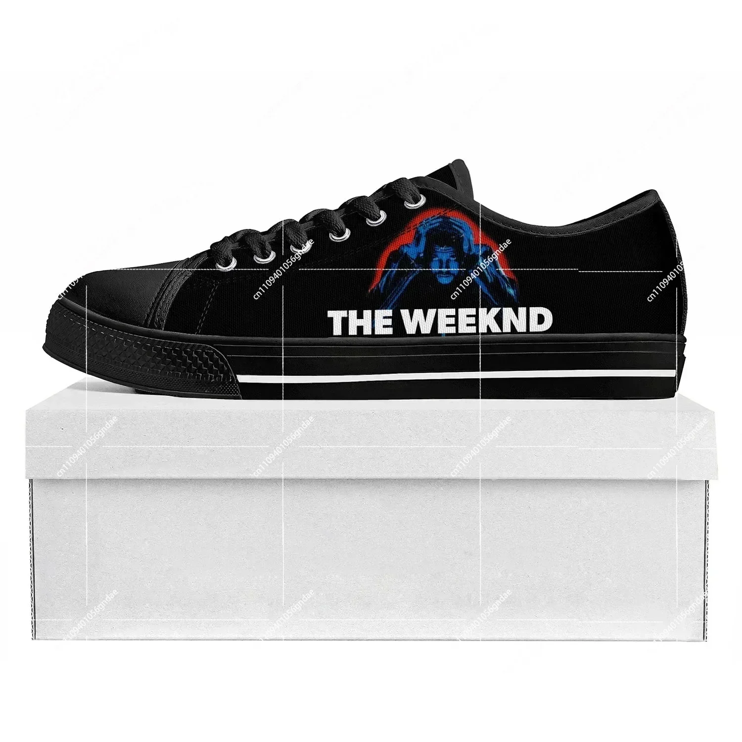 

The Weeknd Singer Pop Low Top Sneakers Mens Womens Teenager Canvas Sneaker Prode Casual Couple Shoes Custom Shoe