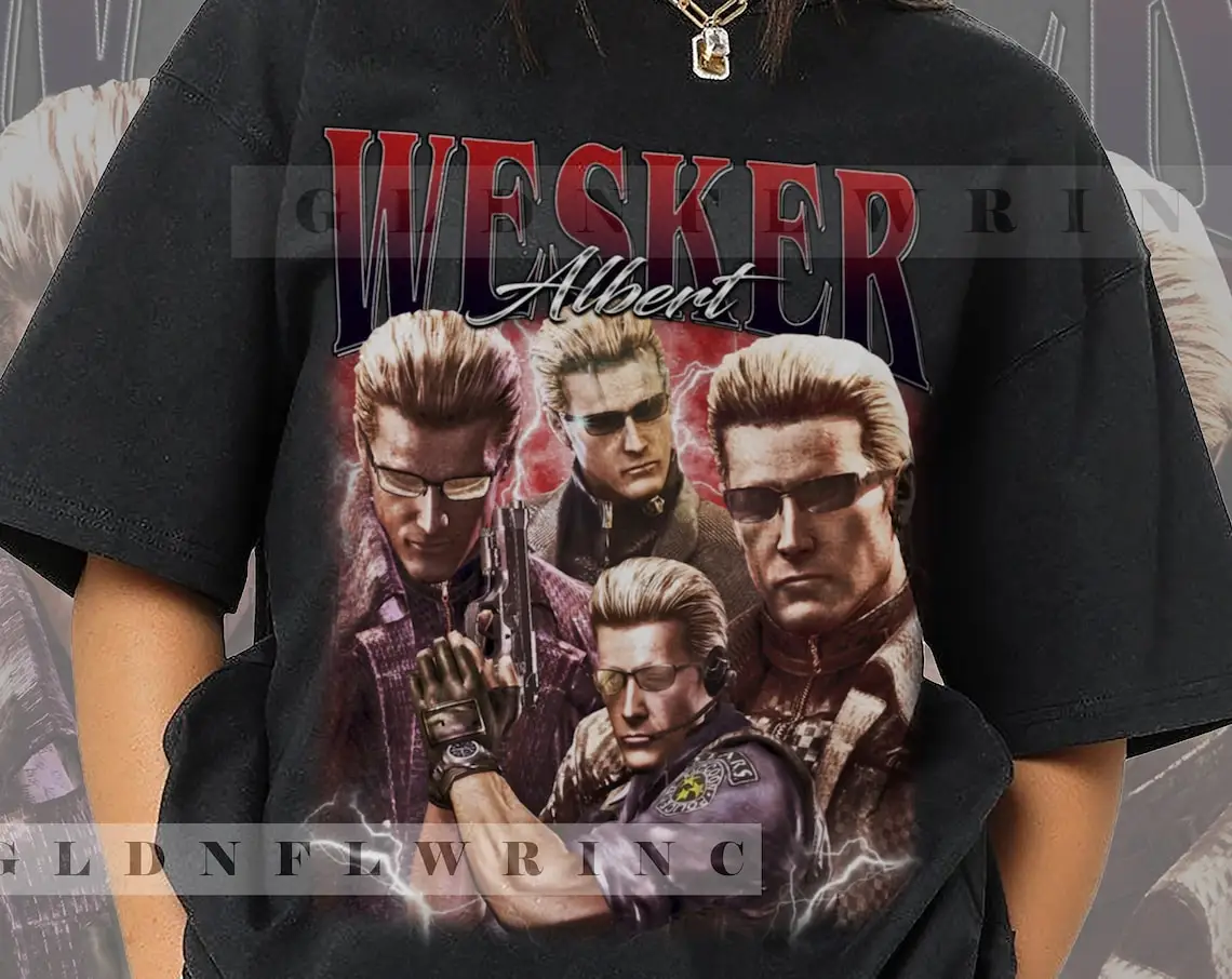 Limited Albert Wesker shirt Vintage 90s Albert Wesker t-shirt bootleg graphic tee Albert Wesker sweatshirt FM667