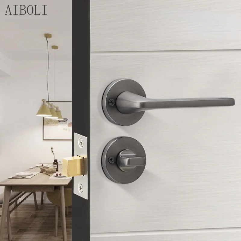 

Invisible Door Lock Split Zinc Alloy Hidden Solid Wood Door Indoor Bedroom Single Tongue Single Side Lock Concealed Door Lock