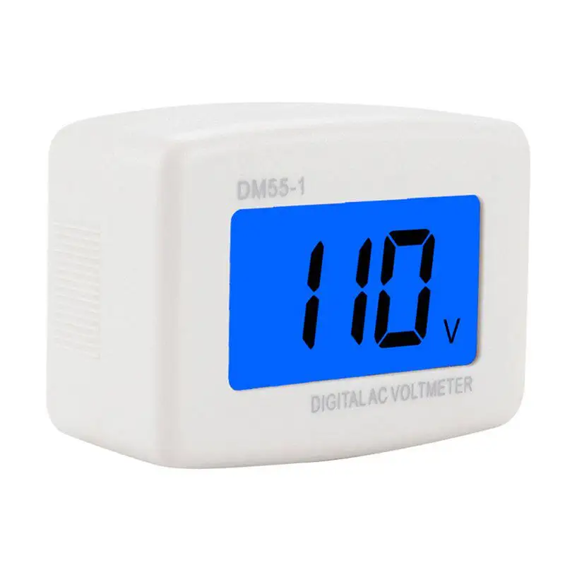 Plug-in voltmeter digital display AC high-precision small, electrical measurement charging liquid crystal