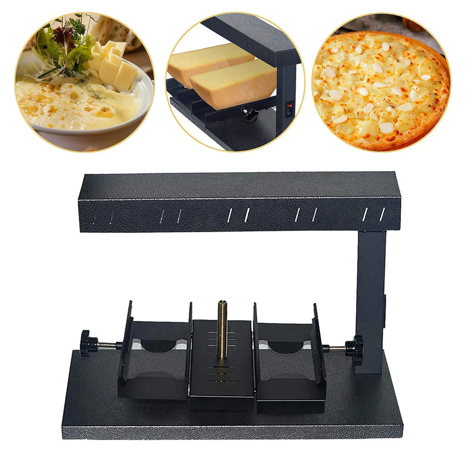 Cheese Melter Electric Wheel Cheese Heating Machine for Triangle Cheese Cafe