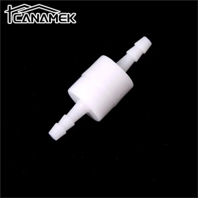 

1PC White 4/6/8/10/12mm Plastic One Way Inline Check Valve Fuel Gas Liquid Water Suitable for water petrol diesel oils