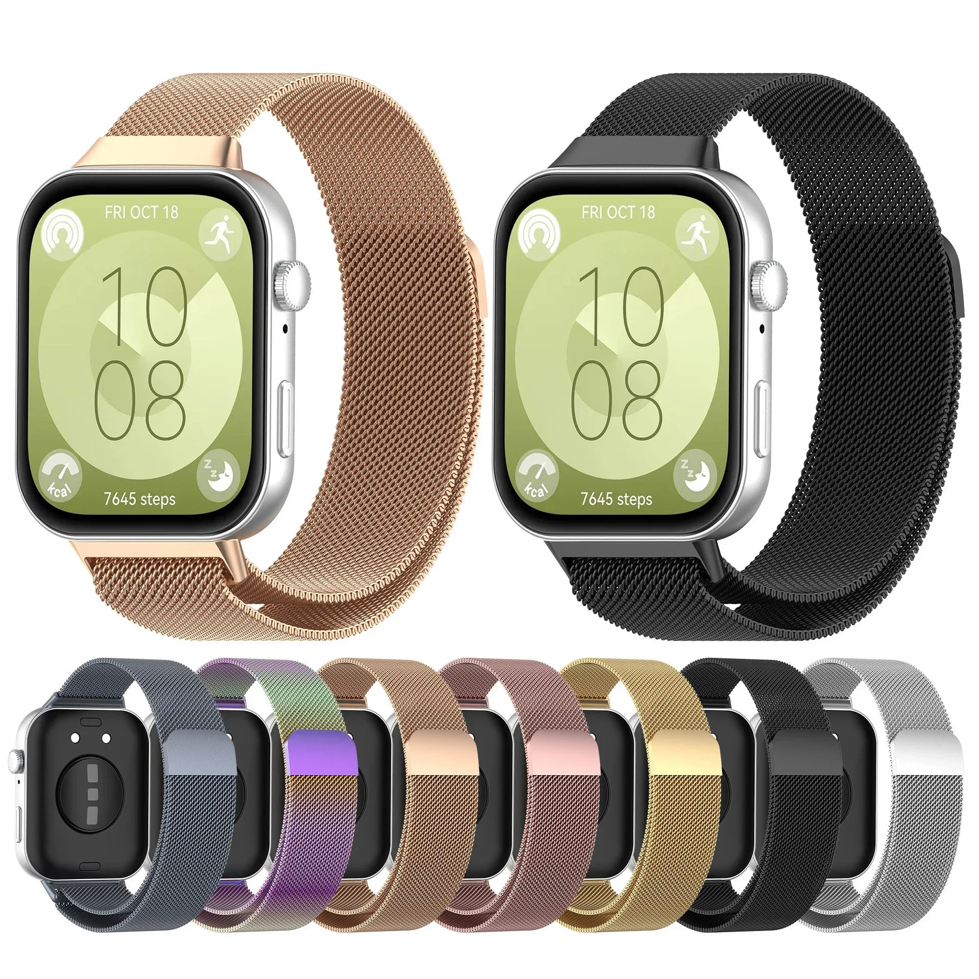 สแตนเลสสตีลสายนาฬิกาโลหะสําหรับ Huawei Fit 3 สร้อยข้อมือสําหรับ Huawei Fit3 สายรัดข้อมือสายนาฬิกาอุปกรณ์เสริม