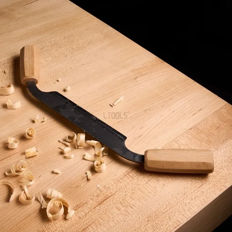 النجارة مستقيم رسم سكين اليدوية صنع فارغة خاصة تقشير سكين التخطيط عالية الكربون الصلب الخشب الخام التشذيب المسوي #2