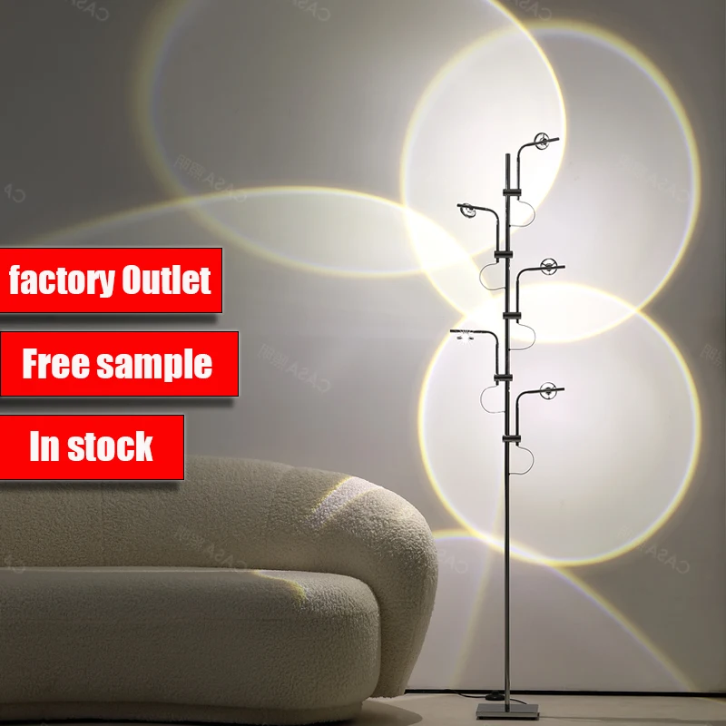 Factory direct sale post-modern multicolored iron art projection floor lamp sunset light home decoration lights