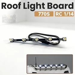 5V LED Roof Spotlight PCB Light Board Decorate for 1/14 Tamiya RC Dump Truck SCANIA 770S 6×4 56368 8X4 56371 Car Accessories
