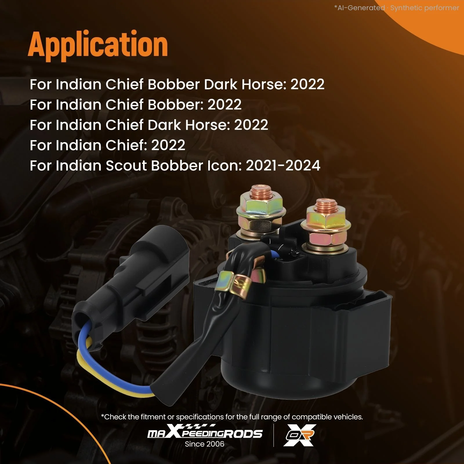 Starter Solenoid Relay Switch for Indian Super Chief 2022 4012017 4011304