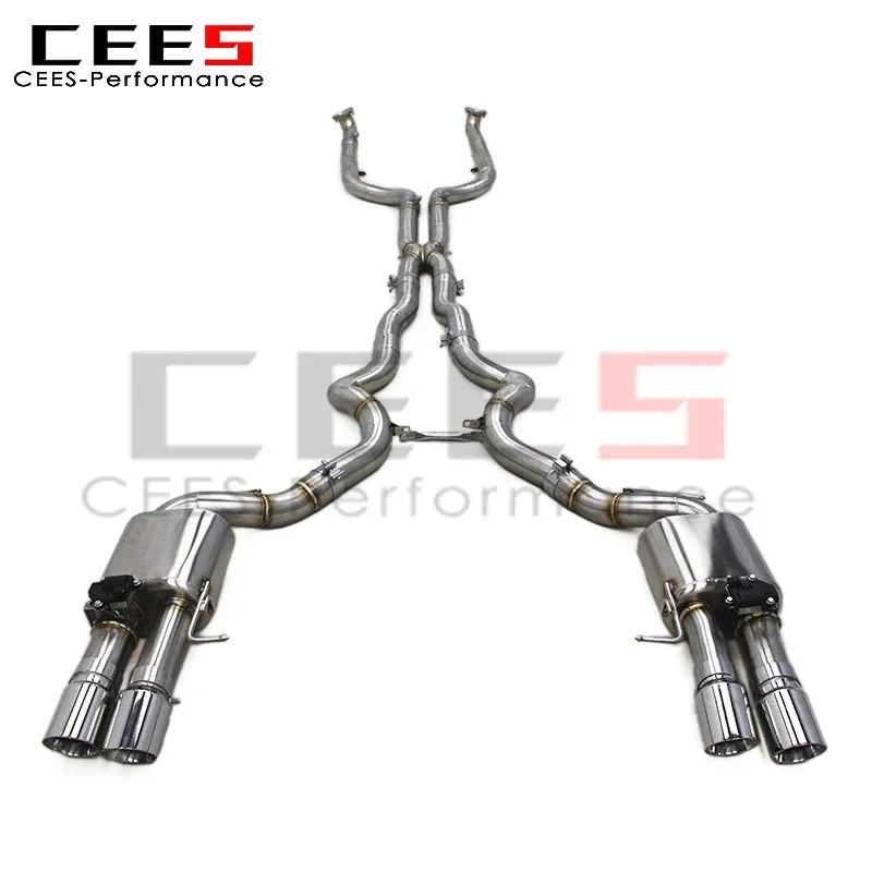 CEES Catback Exhaust for BMW M5 F10/F15 4.4TT 2012-2016 Racing Escape Exhaust Pipe System SS304 Stainless Steel Valve Muffler