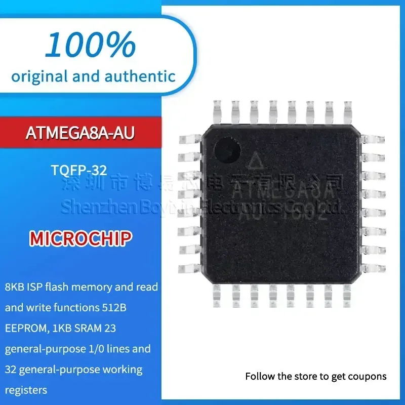 Original patch ATMEGA8A-AU new plastic casing