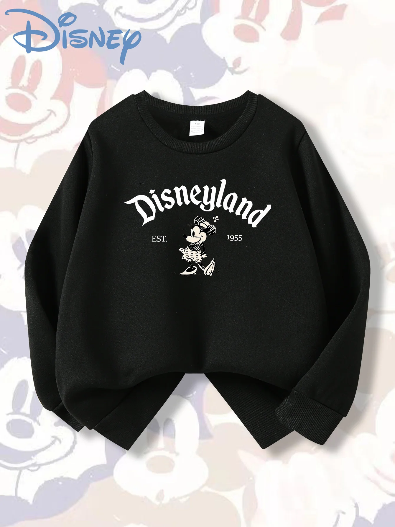 Disney Fashion Mickey Mouse Emojis Bedruckte Mode Herren- und Damen-Sportbekleidung Hoodies Herbst/Winter Große Lose
