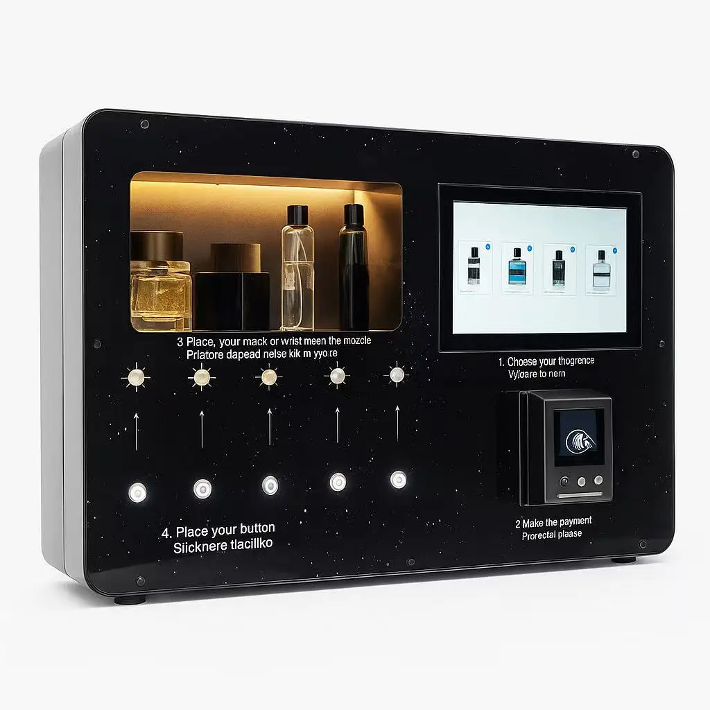 

24H Smart Self Automatic Perfume Dispenser Small Cologne Vending Machine