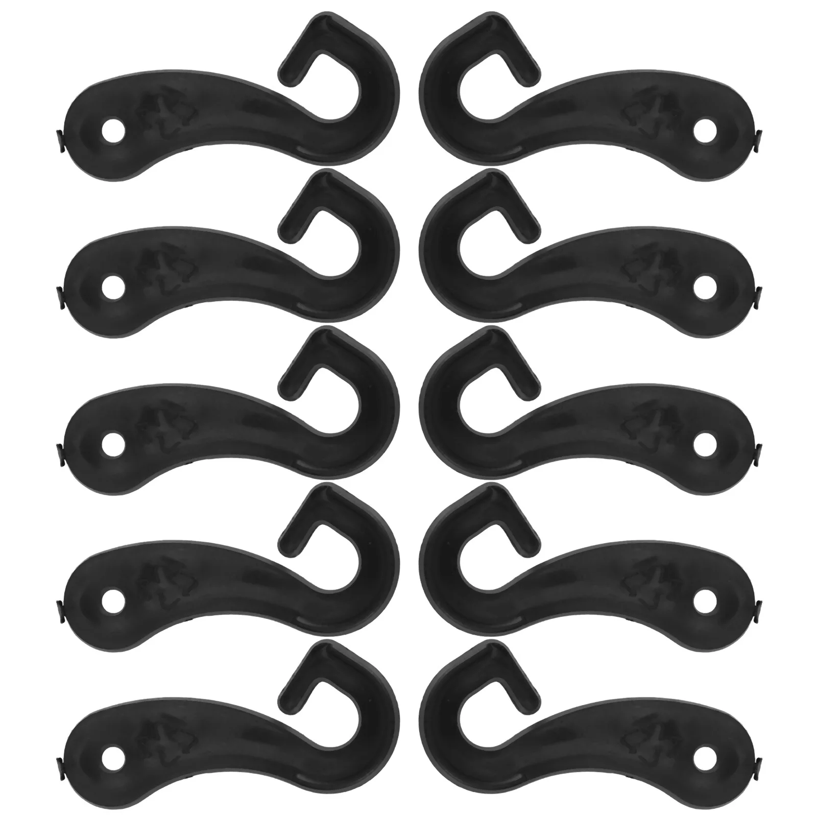 

100Pcs Plastic Question Mark Hooks Heavy Duty Retail Display for Socks Hats Towels Organizer Sock and Hat Display Hooks