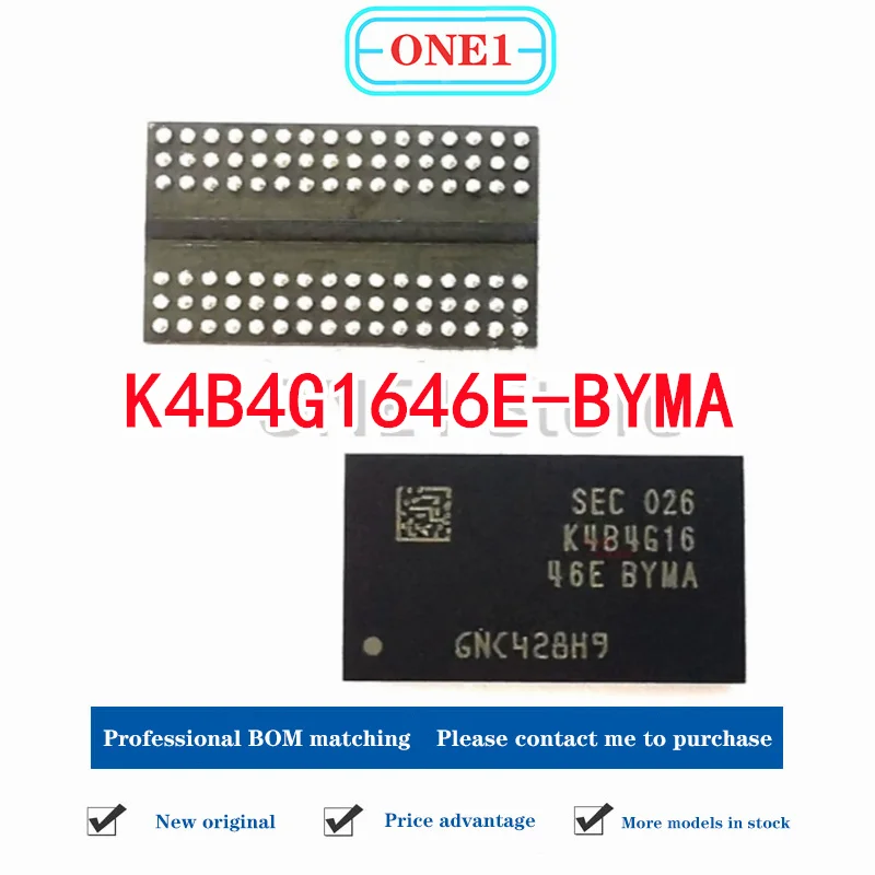 1PCS/lot New original  K4B4G1646E-BYMA 512M * 16 bit DDR3 particles, storage IC