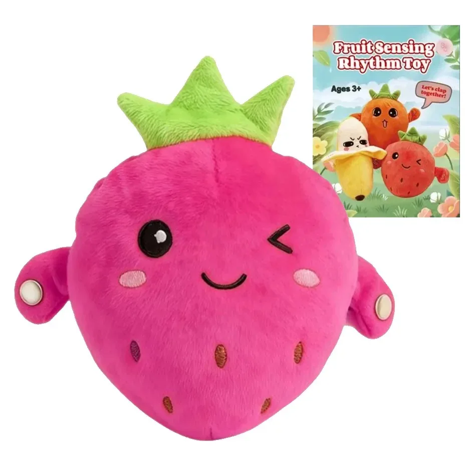 2026 Jouet en peluche interactif parent-enfant, ludique et musical, en forme de carotte, à détection de mouvement, pour développer le sens musical