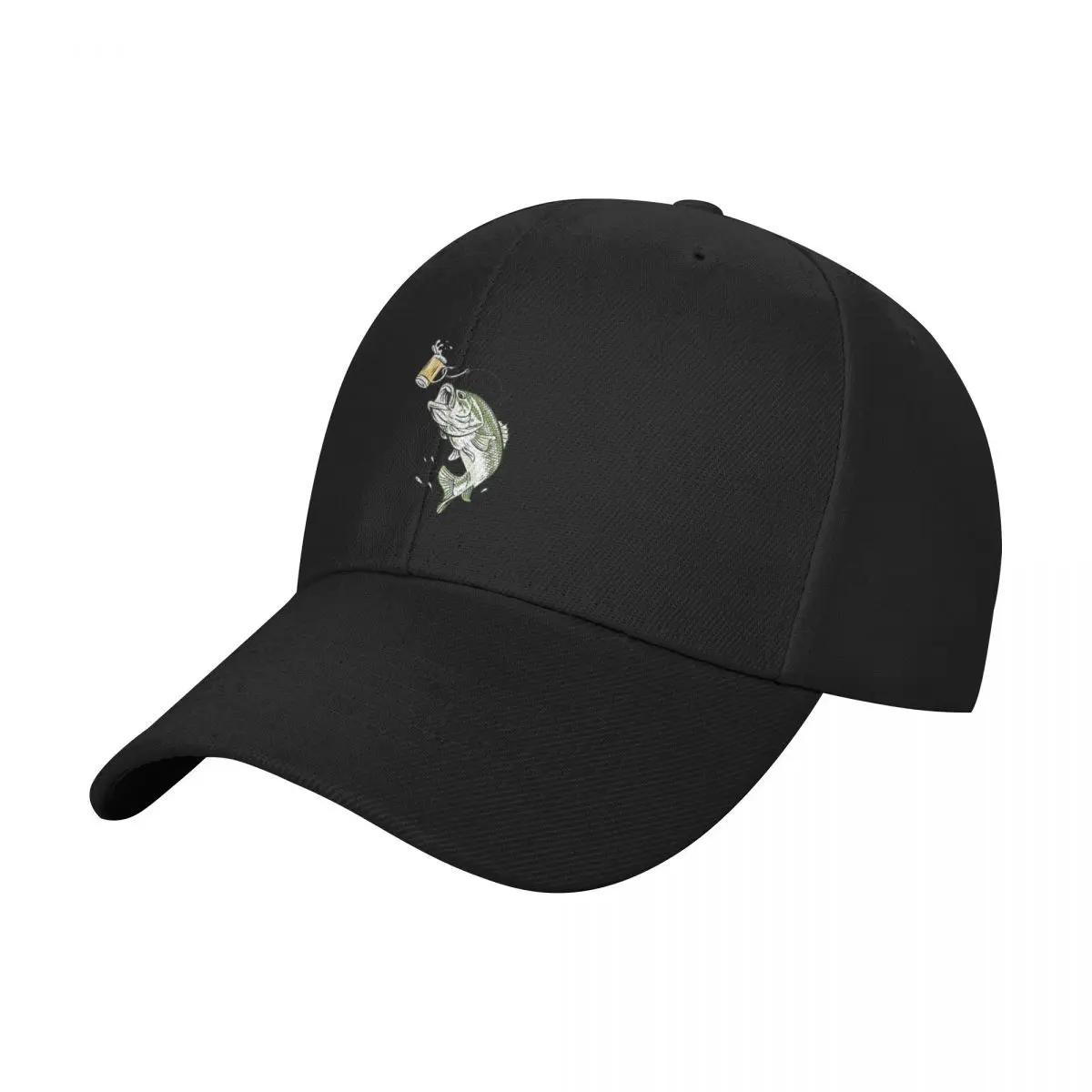 

Lager Lure Beer Bait Bass Baseball Cap beach hat Visor black Women Beach Fashion Men's