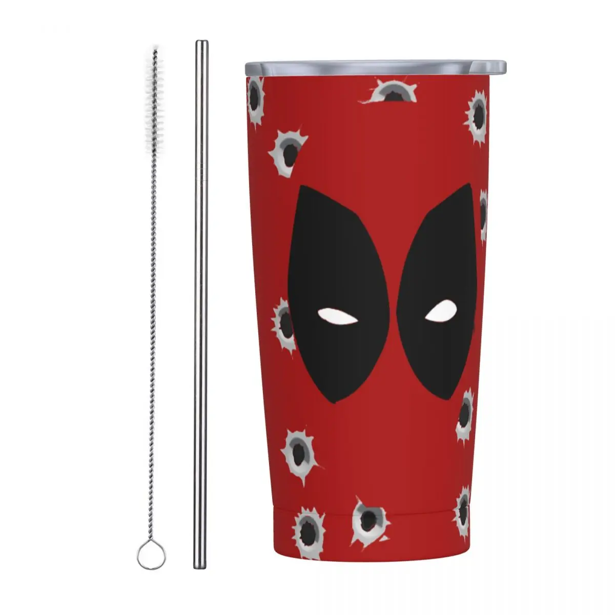 

Deadpool Comic Cartoon Tumbler Vacuum Insulated Thermal Cup Vacuum Flask Office Home Mugs Water Bottle