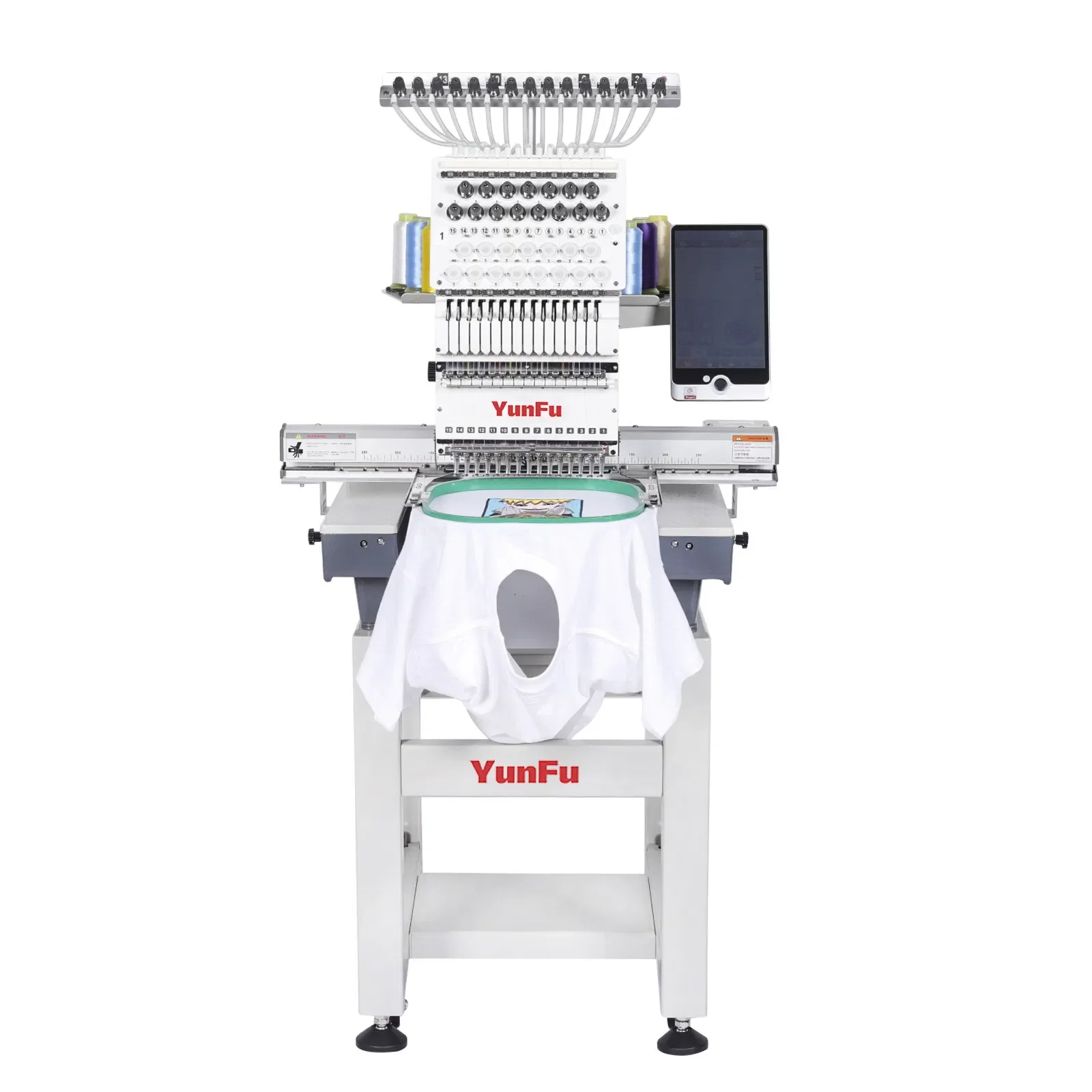 Hot Sale! Fully Automatic Computer Embroidery Machine, 12/15 Needle, 500*350, Perfect For Flat Embroidery, Cap Embroidery, And G