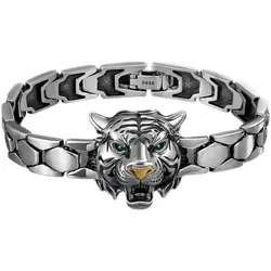 New domineering punk rock men's bracelet High quality metal tiger Chinese Loong accessories bracelet wholesale