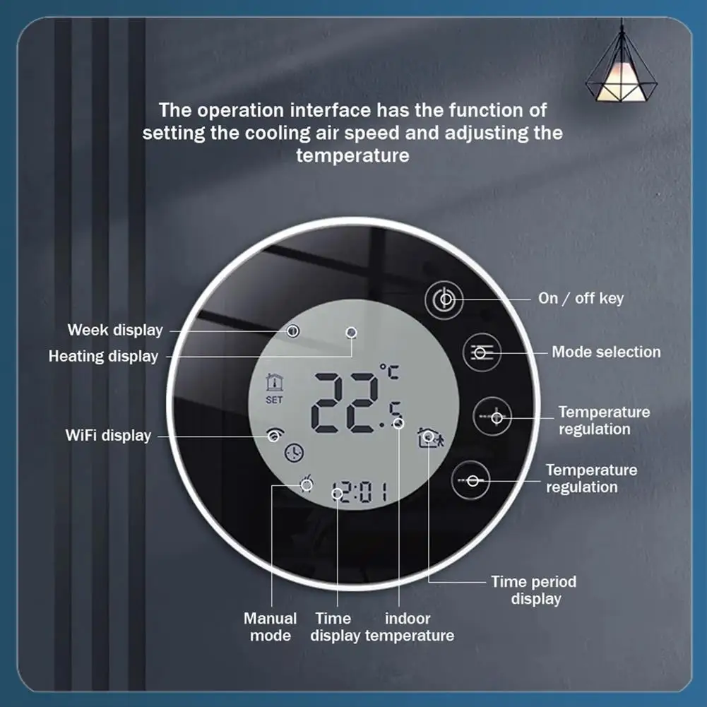 Y22A-Wifi Intelligent Thermostat Smart Tuya Wifi Temperature Controller APP Control Temperature