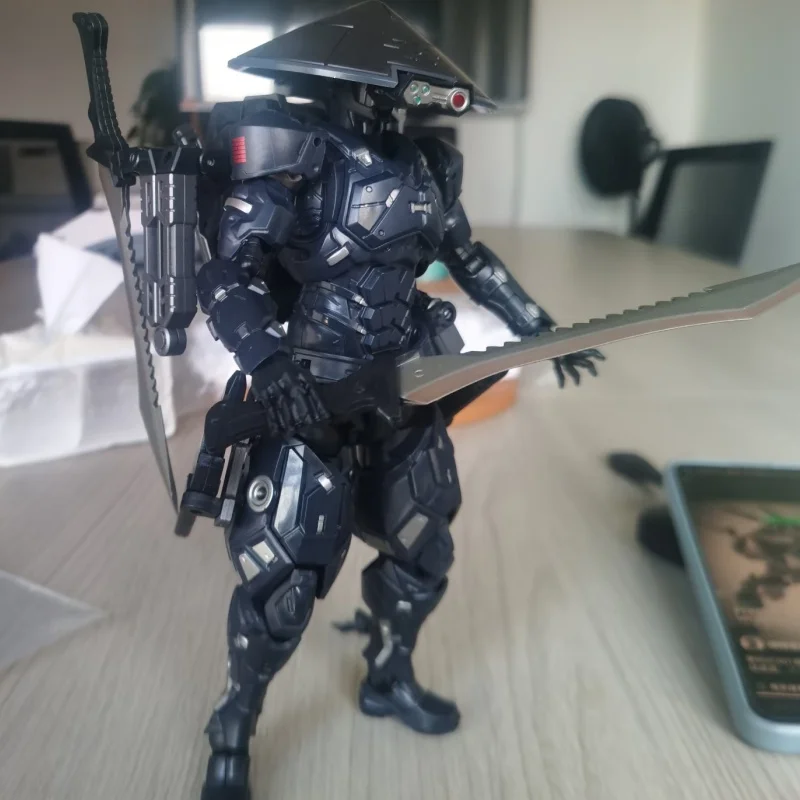 

Anime Black Warrior Action Figure Cool Snake Eye Sc001 Black Warrior With Sword Movable Model Figurine For Kid Collection Toys