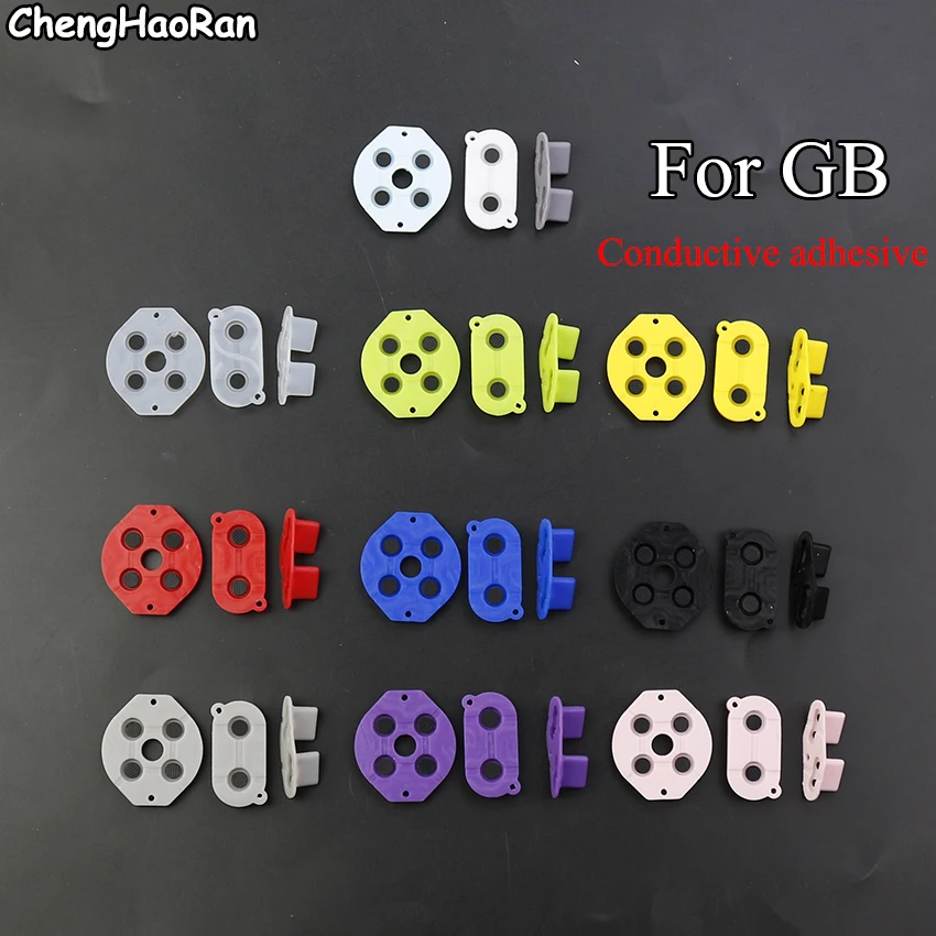 

ChengHaoRan 1set For GB DMG-01 Conductive Rubber Silicone Buttons D-pad for GB Yellow Green Blue Pink Grey Purple