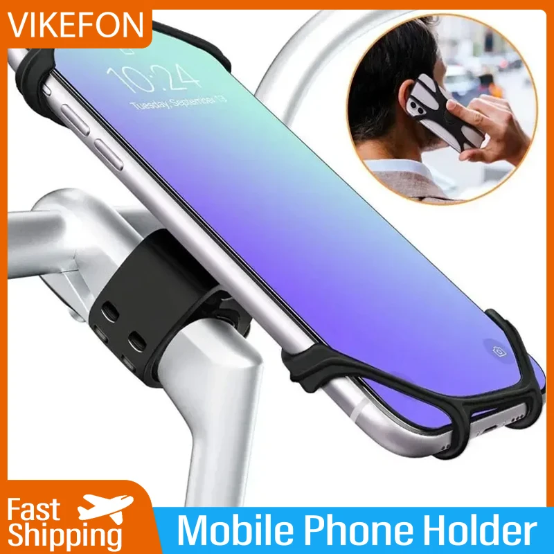 VIKEFON Bike Phone Holder Bicycle Mobile Cellphone Holder Motorcycle Suporte Celular For iPhone Samsung Xiaomi Gsm Houder Fiets