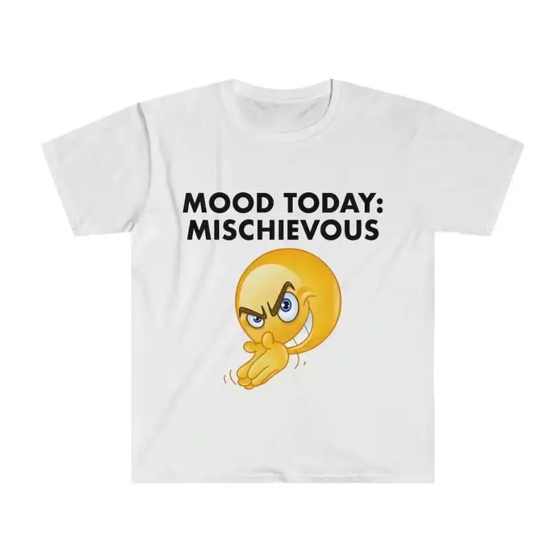 

Funny Meme TShirt, Mood Today MISCHIEVOUS Joke Tee, Gift Shirt