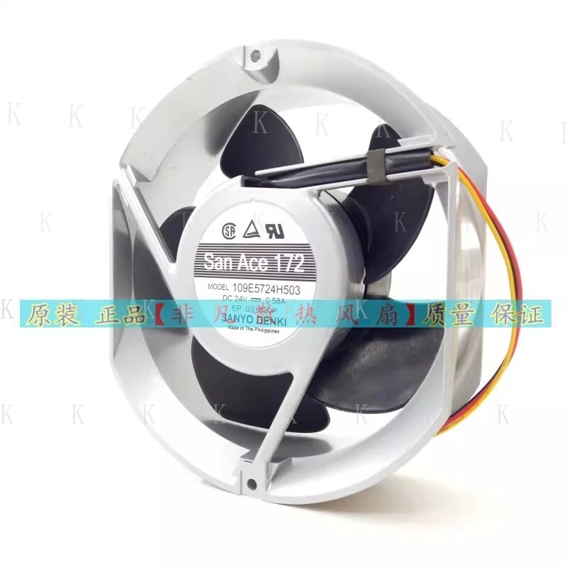 C  FOR  San Ace 172 MODEL 109E5724H503 DC24V 0.58A 172*150*51 3-Pin Cooling Fan