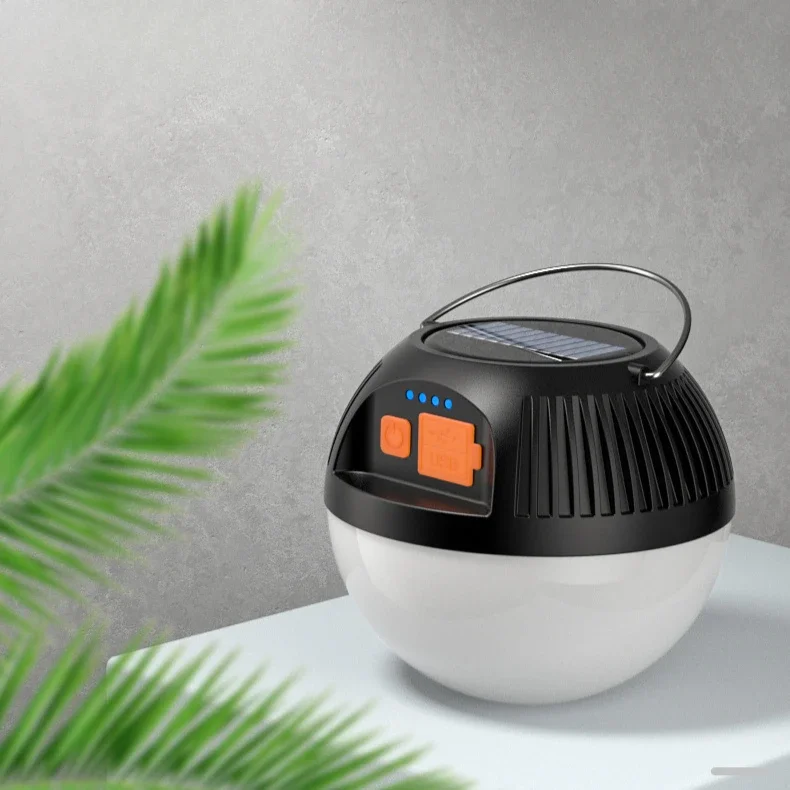 LED Outdoor Personalized Lighting Camping Portable Tent Light TYPE-C Rechargeable Solar Portable Camping Light