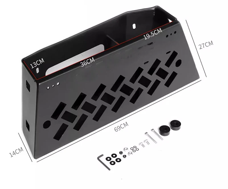 For 07-23 Toyota FJ Cruiser rear Trunk storage box aluminum alloy material for storing sundries neatly Side window storage