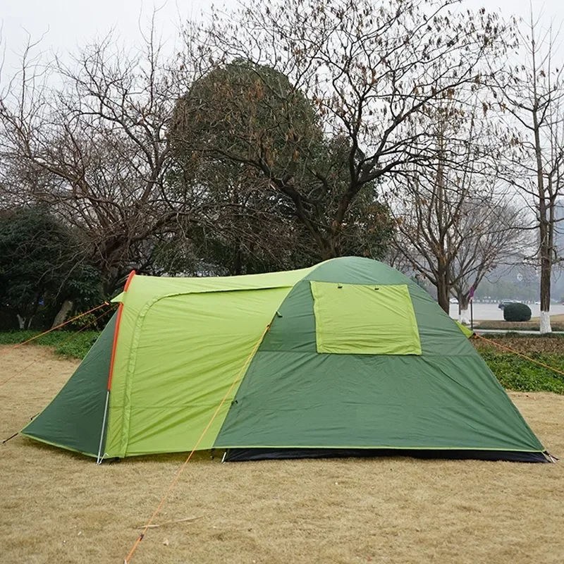 New Tunnel Tent Outdoor One Room One Room Thick Wind and Rain Tent Camping Sun Screen Tent