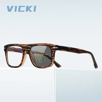 VICKI, moda europea y americana, marco óptico de placa indispensable, se puede personalizar, gafas graduadas multienfoque PFD2199