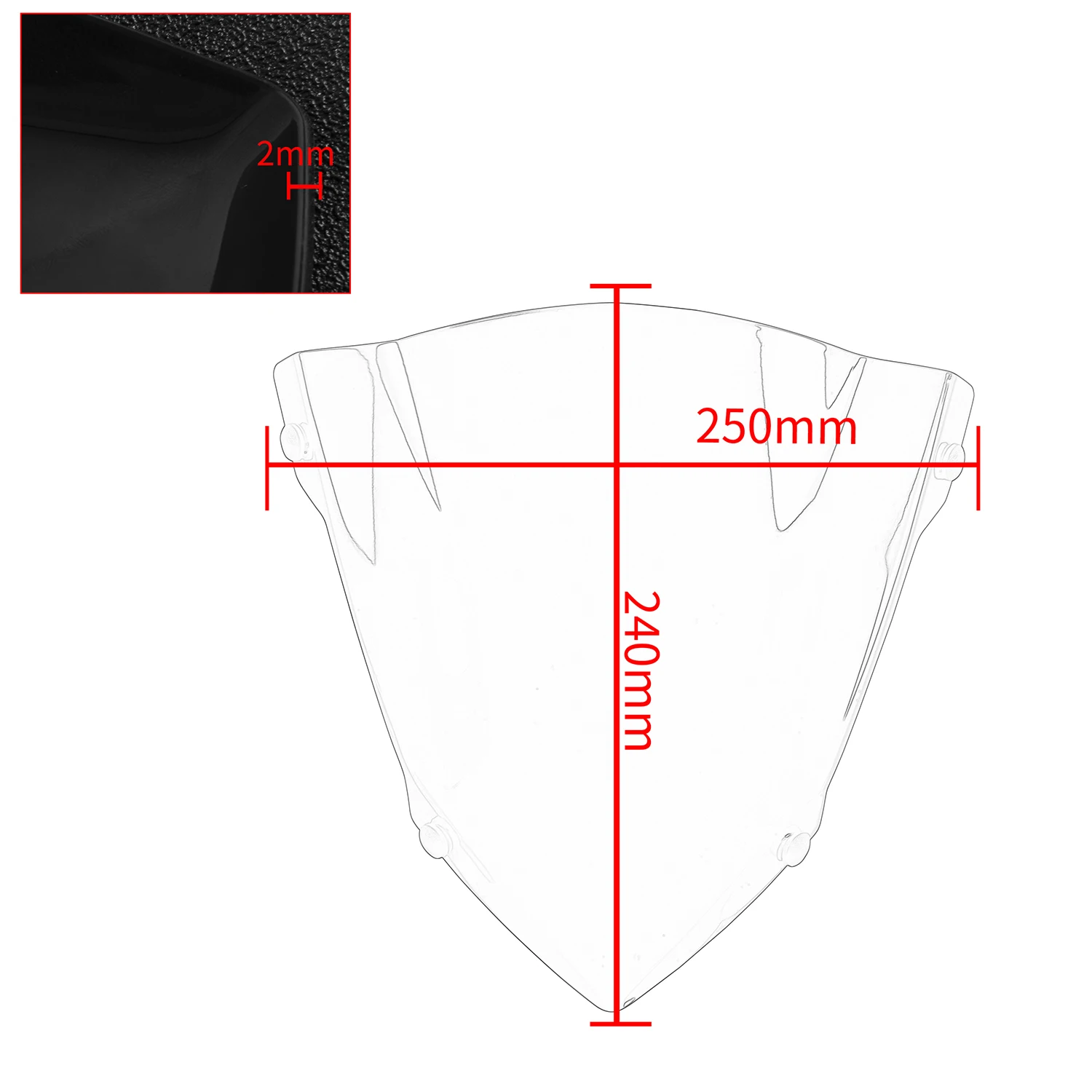 Motorcycle Accessories Windscreen Wind Deflectors Windshield Visor For YAMAHA MT07 MT-07 MT 07 FZ07 FZ 07 FZ-07 2018 2019 2020