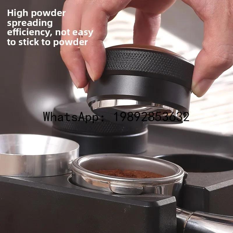 Walnut constant force powder press hammer 58mm coffee press powder press set self-gravity powder cloth